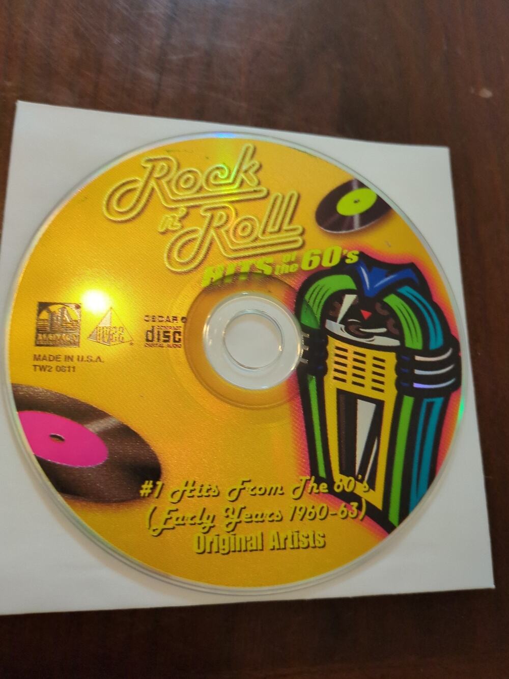 Rock N' Roll Hits of the 60's Music CD 1 early years disc only